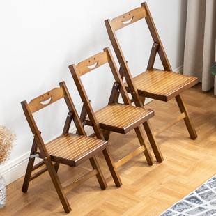 楠竹可折叠小椅子靠背折叠板凳户外钓鱼小凳子便携式马扎矮凳家用