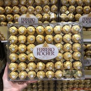 美国直邮ferrerorocher费列罗棒果威化巧克力48粒夹心礼盒