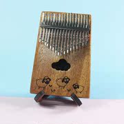 卡林巴拇指琴便携式拇指，钢琴17音木质，琴盒可定制