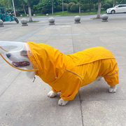 狗爸自制柯基雨衣！短腿小型中型宠物狗狗雨披防水防风冲锋衣