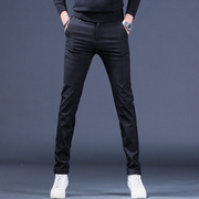韩版西裤男士弹力商务休闲裤，雅痞格子裤，英伦西装裤黑色长裤条纹裤