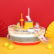 熊出没儿童帆船模型摆件玩具熊大熊二儿童房摆设装饰品多功能战舰