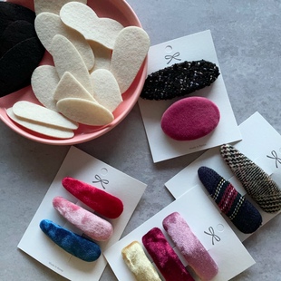 韩国进口个性包夹软芯系列材料包BB夹刺绣包夹手工diy饰品材料