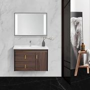 箭牌浴室柜一体盆陶瓷，洗手盆柜组合轻奢实木，壁挂智能镜卫浴