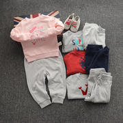 2-7岁男女宝宝卫衣套装，秋季卫衣长裤，休闲两件套儿童外出童套装