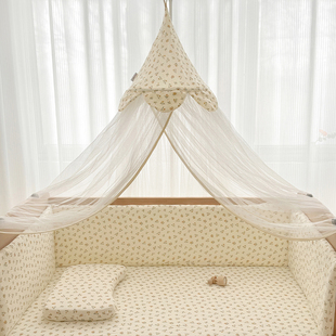 婴儿床蚊帐全罩式通用儿童拼接床，落地支架遮光防蚊罩宝宝床蚊帐罩
