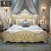 欧式床双人床主卧现代简约公主，床1.8米皮床婚床轻奢家具套装组合