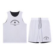 匹克篮球套装男夏季男训练运动比赛服双面穿球衣速干透气球服