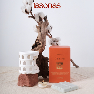 iasonas同分异构斗兽场造型香薰香薰炉陶瓷烛台创意家居礼物摆件