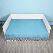榻榻米床垫加厚加棉床盖大床单件定制北欧纯色简约现代蓝色床褥子