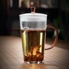 全度绿茶杯有盖带把耐高温玻璃手工功夫茶具泡茶客厅中式杯子水杯