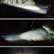 钱江凯威荣光202摩托车led透镜，大灯改装配件，远光近光一体三爪灯泡