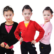 2023年新秋儿童舞蹈练功服跳舞毛衣，女孩毛线长袖披肩外套可印字