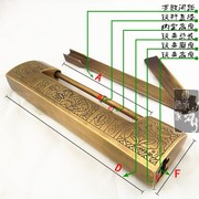 极速仿古铜锁中式锁头老式铜锁插销锁横开挂锁大铜锁老式挂锁锁鼻