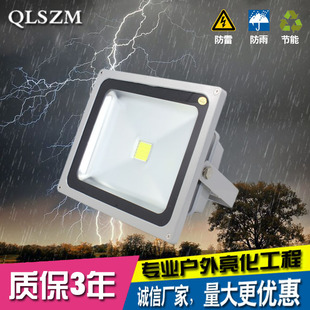 LED投光灯10W防水户外灯室外灯泛光灯广告灯投射灯20W30W50W100