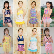 女童泳衣儿童分体裙式两件套泳装可爱中小童3-6岁女孩游泳衣