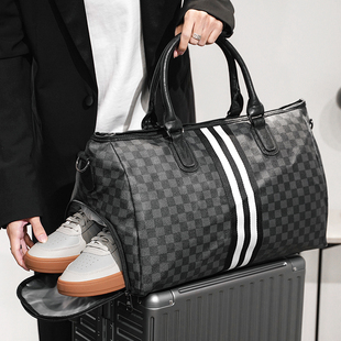 带鞋位干湿分离男士手提包时尚潮男健身包短途行李包旅行(包旅行)单肩包