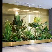 室内景观大型仿真绿植造景办公室楼梯下旅人蕉仿生假植物装饰摆件