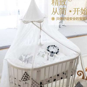 高端婴儿床落地蚊帐宝宝蚊帐可折叠带支架无底开门式小孩蚊帐罩
