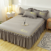床裙式床罩单件防尘保护套，1.5m1.8米2床笠床单，防滑床套罩全棉纯棉