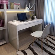 电脑桌现代简约白色钢琴烤漆小户型卧室写K字台家用台式办公书桌