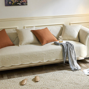 现代简约防滑沙发垫四季通用全棉沙发套罩巾高级水洗棉沙发坐垫子