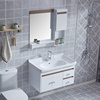 欧式卫浴pvc中小户型，挂墙式简装组合浴室柜，洗脸洗手盆洗漱台