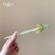 新中式竹节发簪子古风女高级感发钗步摇盘发神器汉服头饰发饰配饰