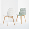 北欧塑料椅子现代简约家用靠背凳子创意实木，餐桌椅办公电脑书桌椅