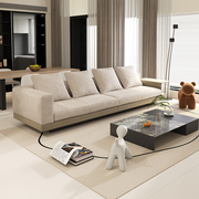 康纳利真皮沙发头层牛皮意式极简小户型简约现代客厅直排沙发