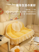 日式懒人沙发单人卧室布艺双人两人沙发小户型休闲创意椅2023