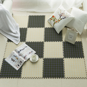 地毯拼接客厅茶几毯家用大面积全铺地垫拼图卧室床边耐脏北欧风