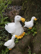手工制作羊毛毡柯尔鸭小白鸭开心鸭，快乐鸭玩偶摆件拍照道具礼物