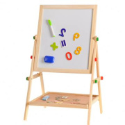儿童宝宝双面磁性画板支架式小黑板可升降画架家用涂鸦学习写字板