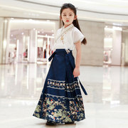 马面裙女童汉服，2023儿童夏款中国风，连衣裙夏季套装夏天亲子装