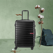 日本行李箱铝框大容量旅行箱男女24寸黑色皮箱拉杆箱飞机轮托运箱
