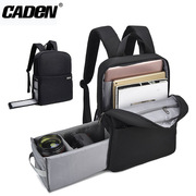 caden卡登反摄影双肩，包l4一双层大容量专业电脑背包旅行包