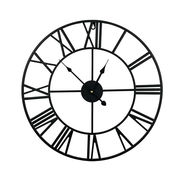 复古钟表欧式铁艺挂钟，圆形创意时钟跨境卖t50x50cm款