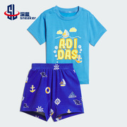 Adidas/阿迪达斯IN F TEE ST SET婴童运动短袖套装IA5310