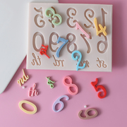 网红0-9数字字母符号翻糖模具，蛋糕硅胶模具巧克力，模烘焙diy工具