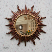 现代欧式镜子壁挂镜客厅，装饰镜背景墙玄关，镜太阳装饰镜墙面壁炉镜