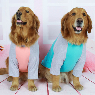 大狗狗衣服薄款春夏装金毛拉布拉多哈士奇中大型犬宠物纯棉两脚衣