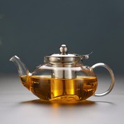 加厚玻璃茶具花茶壶套装，整套耐热不锈h钢过滤红茶功夫煮泡茶器家