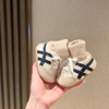 秋冬新生婴儿鞋子，3-6-12个月加绒加厚宝宝，防掉保暖不掉学步棉鞋袜