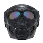 骷髅面具万圣节派对战术全脸防护幽灵面罩机能户外骑行防风护目镜