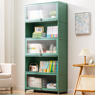 书架置物架落地书柜阅读架儿童家用客厅简易收纳柜子实木储物多层