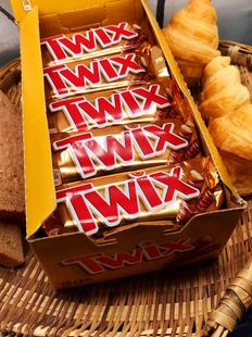 Twix Chocolate进口零食25条／50g／1盒休闲巧克力焦糖味夹心