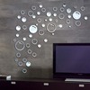 亚克力镜面墙贴圆形泡泡贴卫生间玻璃门瓷砖装饰墙面遮堵钉眼贴画