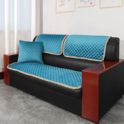 办公室皮沙发垫秋冬布艺沙发组合坐垫短绒实木沙发垫子飘窗垫