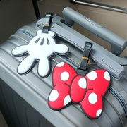 迪士尼可爱蝴蝶结行李箱牌，挂牌登机牌行李牌旅行箱，吊牌标识牌定制